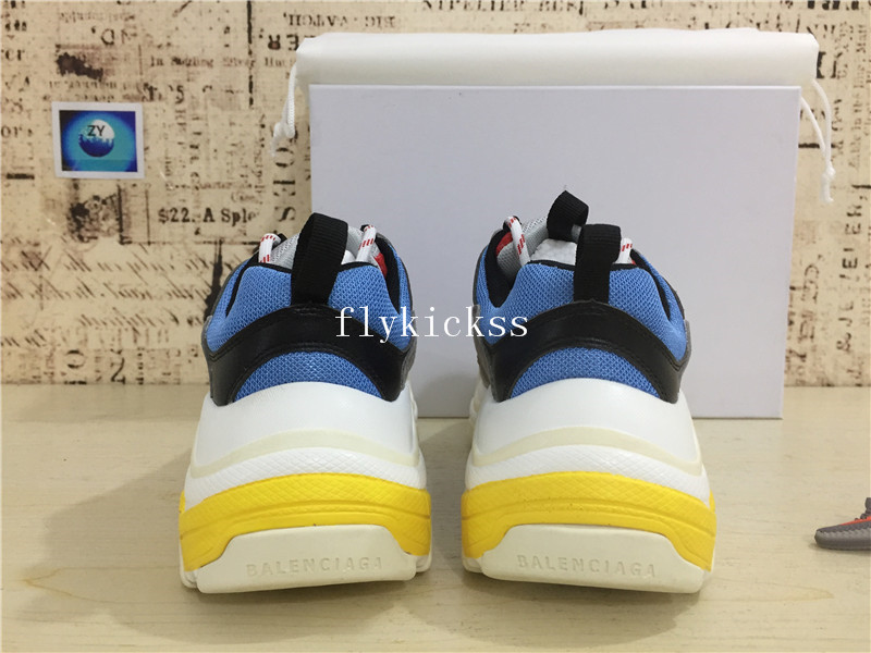 Balenciaga 2017 Fall Winter Triple-S Grey Blue Red